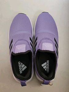 Adidas Purple Slip-On Sneakers