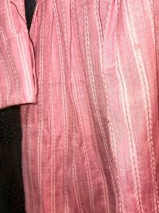 Pink Striped Fabric