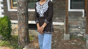 Embroidered Brown Kurta