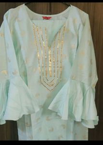 New W Brand Suit Pastel Color Kurti Pant Set