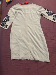 Floral Embroidered Sheath Dress