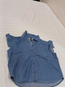 Denim Crop Top