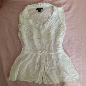 H&M white top 🎀