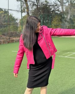 Hot Pink Faux Leather Jacket – Lefties