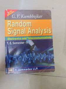 Random Signal Analysis – G.V. Kumbhojkar