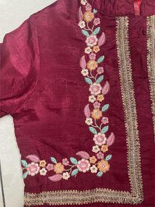 Cottinfab Maroon Kurta Set