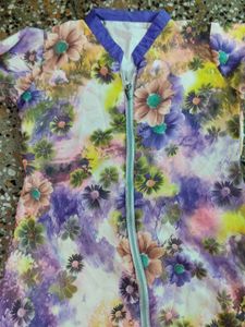 Floral Print Asymmetrical Dress
