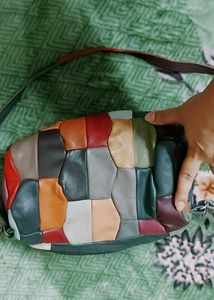 Colorful Patchwork Leather Bag