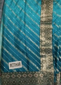 Brand New &amp; Unused Sky Blue Party Wear Saree But Without Tag.                                                       &#34;Final Price&#34;
