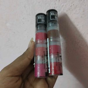 Set Of 3 Elle 18 Lit Lip Stacks