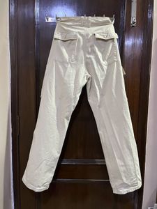 Bershka Baggy Beige Cargo Pants