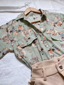 Unused Pastel Green Shirt