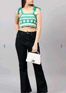 Crochet 🧶 Cute Shoulder Bow Top