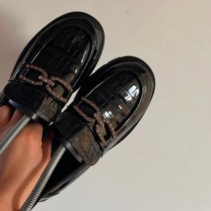 Korean Black Loafers Aesthetics