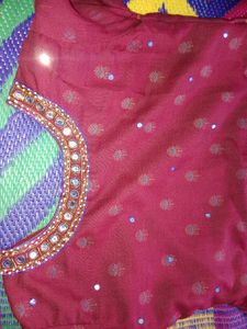 Elegant Maroon Ethnic Gown