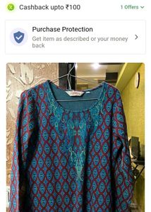 BIBA woolen kurta (38-42)