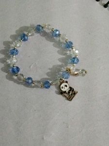 Beaded Panda Charm Bracelet