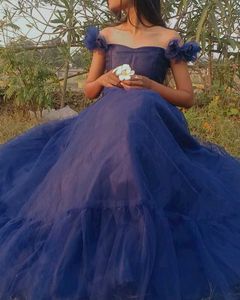 Navy blue gown With Pocket 💫