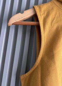 High Neck Double Folded Top (Yellow)