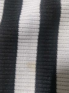 Striped Mock Turtle Neck