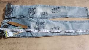 Distressed Light Wash Jeans