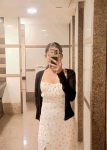 Floral Slip Dress with Cardigan