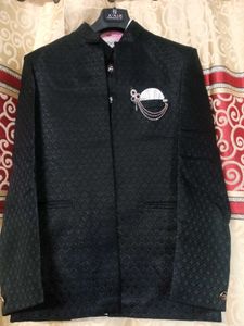 Black Jodhpuri Suit