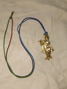 Double Side Gold Plated Lord Krishna Pendant With
