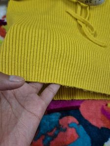 Yellow Knit Top