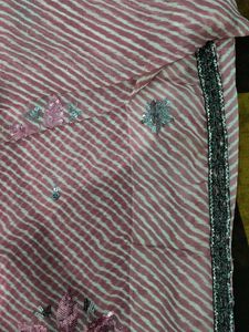 Elegant Striped Saree