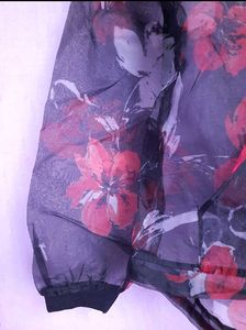 Floral Print Bomber Jacket