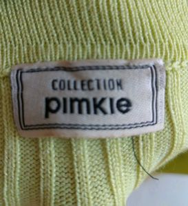 Green Ribbed Polo Top