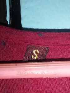 Burgundy Sleeveless Midi Dress