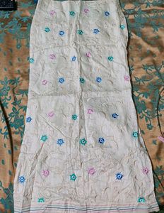Full Embroidrery Skirt With Side  (Tag Attached)