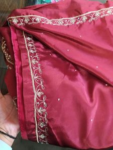 Partywear Silk Saree With Blouse (6.5 Mtr)