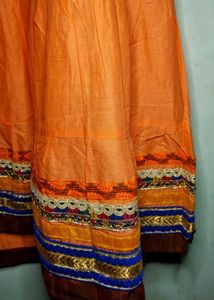 Orange Ethnic Skirt