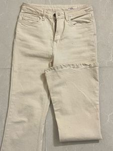 Bootcut White Jeans
