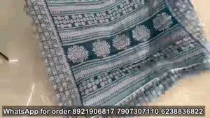Semi Modal Saree With Blouse Metterial