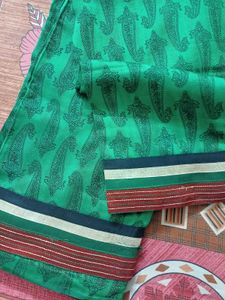 Elegant Beautiful Green Saree😍