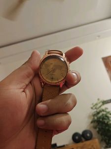 Elegant Beige Strap Watch