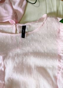 Rio Pretty Pink Ruffle Top With Camisole