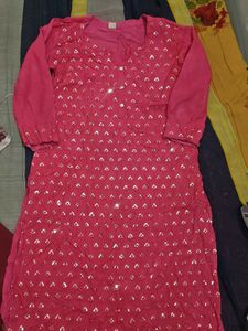 pink colour kurti , comfortable to  daily wear , f
