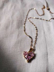 Anti-Tarnish Stainless steel  Pink Love Chain💓