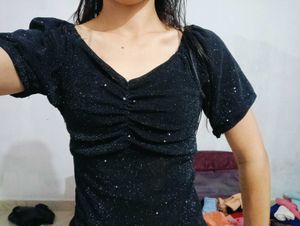 Sparkly Black Top