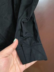 Black Graphic Print Sweatshirt