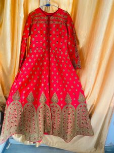 Gajri With Golden Color Gaune Dress