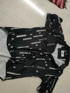 Patterned Black Shirt