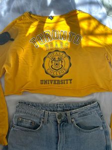YELLOW FULL SLEEVES TOP💋