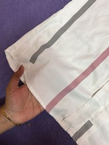 Striped White Shirt