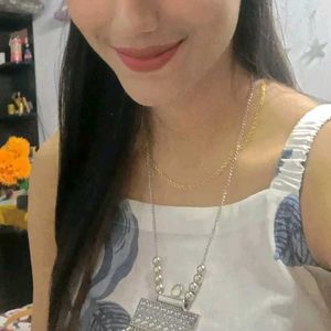 Owl Pendant Gold Tone Necklace
